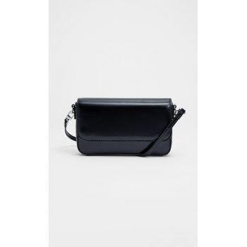 Stradivarius Geantă Crossbody Cu Curea Negru M