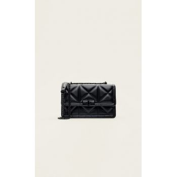 Stradivarius Geantă Crossbody Matlasată Negru M