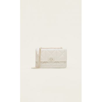 Stradivarius Geantă Crossbody Matlasată Transparent M