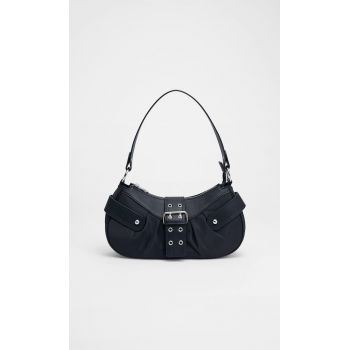 Stradivarius Geantă De Umăr Maxi Negru M