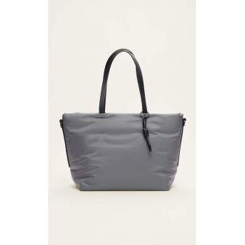 Stradivarius Geantă Shopper Din Țesătură Simplă Gri M