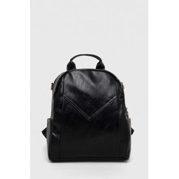 Answear Lab rucsac femei, culoarea negru, mic, neted