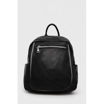 Answear Lab rucsac femei, culoarea negru, mic, neted