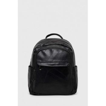 Answear Lab rucsac femei, culoarea negru, mic, neted