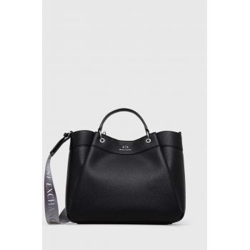 Armani Exchange poseta culoarea negru ieftina