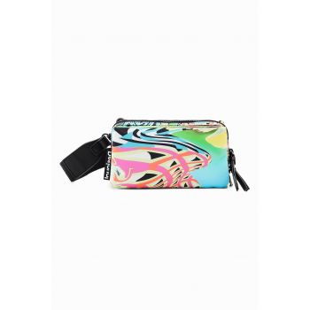 Geanta crossbody cu imprimeu abstract