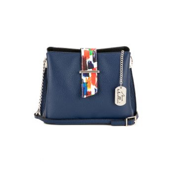 Geanta crossbody de piele cu aspect texturat Vida