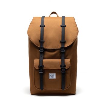 Herschel Rucsac 10014-05033-OS Little America culoarea gri, mare, material neted 10014.05033-Rubber