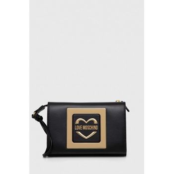 Love Moschino borseta culoarea negru