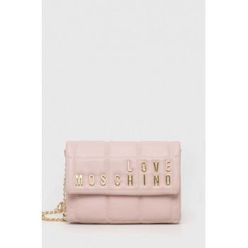 Love Moschino poseta culoarea roz ieftina