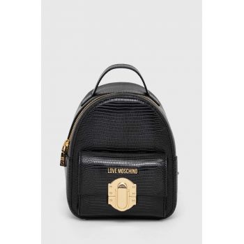 Love Moschino rucsac femei, culoarea negru, mic, neted