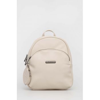 Pepe Jeans rucsac culoarea bej, mic, neted