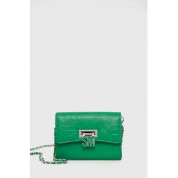 Steve Madden portofel Bswish femei, culoarea verde, SM13001046