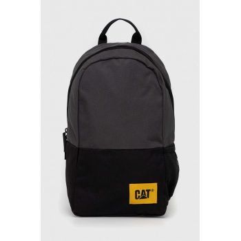 Caterpillar rucsac culoarea gri, mare, cu imprimeu de firma original