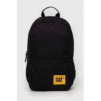 Caterpillar rucsac culoarea negru, mare, cu imprimeu