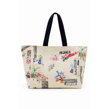 Desigual poseta culoarea alb