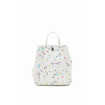 Desigual rucsac femei, culoarea alb, mic, modelator