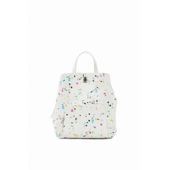 Desigual rucsac femei, culoarea alb, mic, modelator