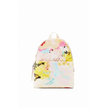 Desigual rucsac femei, culoarea bej, mare, modelator