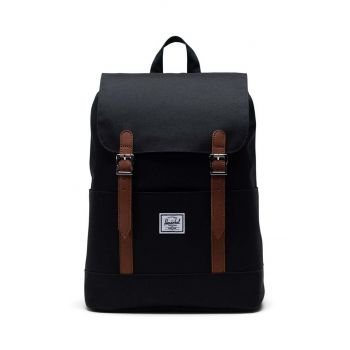 Herschel rucsac culoarea negru, mare, neted