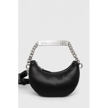 Karl Lagerfeld poseta culoarea negru