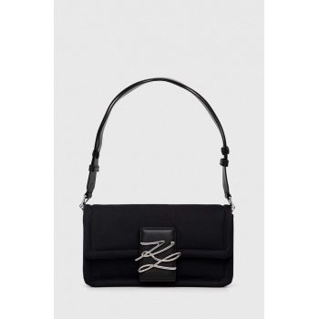 Karl Lagerfeld poseta culoarea negru