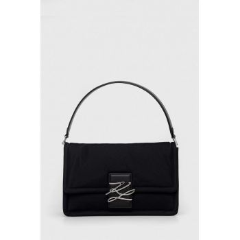 Karl Lagerfeld poseta culoarea negru