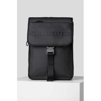 Karl Lagerfeld rucsac barbati, culoarea negru, mare, neted