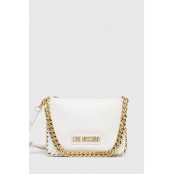 Love Moschino poseta culoarea alb