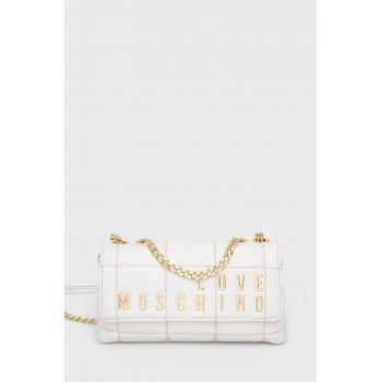 Love Moschino poseta culoarea alb