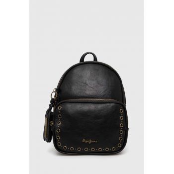 Pepe Jeans rucsac Camper culoarea negru, mic, cu imprimeu