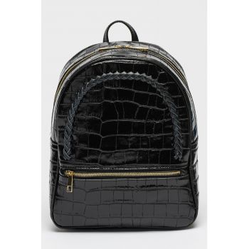 Classe Regina - Rucsac din piele cu aspect de piele de crocodil