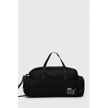 EA7 Emporio Armani geanta sport culoarea negru