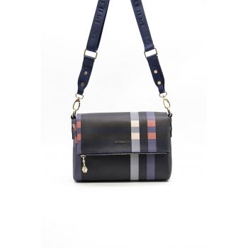 Geanta crossbody cu model in carouri