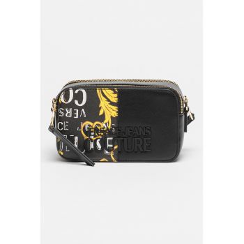 Geanta crossbody din piele ecologica cu imprimeu