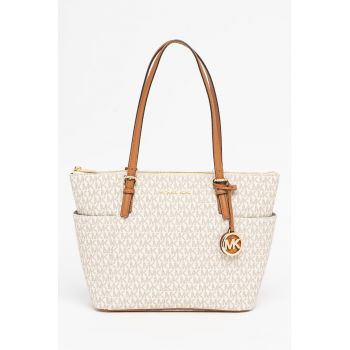 Geanta shopper cu model monograma Jet Set