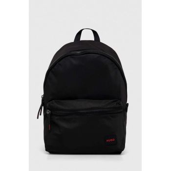 HUGO rucsac barbati, culoarea negru, mare, cu imprimeu