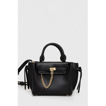 MICHAEL Michael Kors poseta de piele culoarea negru