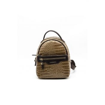 Rucsac de piele ecologica cu model piele de reptila