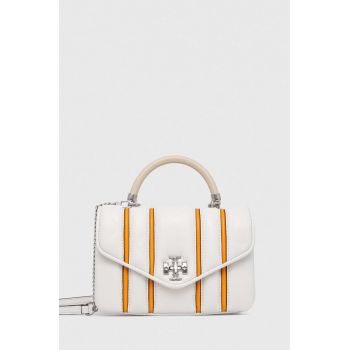 Tory Burch poseta de piele culoarea alb