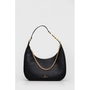 MICHAEL Michael Kors poseta de piele culoarea negru