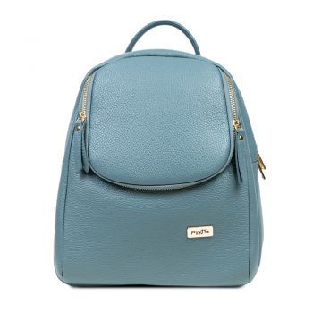 Rucsac Piele, Model Pretta- 8024 Blu Mineral