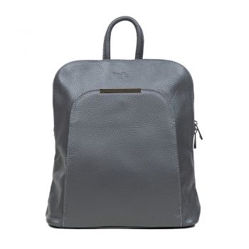 Rucsac Piele, Model Pretta 8820 Gri Inchis