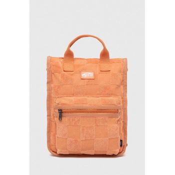 Vans rucsac femei, culoarea portocaliu, mic, neted