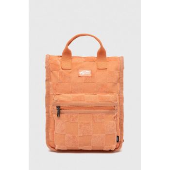 Vans rucsac femei, culoarea portocaliu, mic, neted