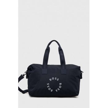 BOSS geanta culoarea albastru marin
