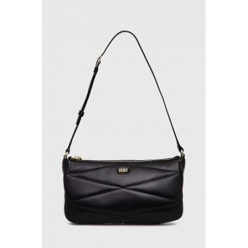 Dkny poseta de piele culoarea negru