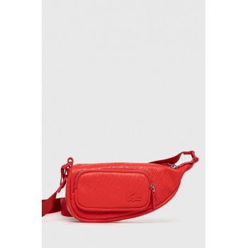 Lacoste borseta culoarea rosu
