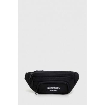 Superdry borseta culoarea negru