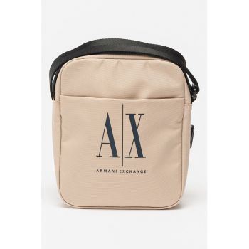 Geanta crossbody cu imprimeu logo